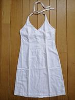 H&M zonnejurk jurk wit linnen met borduur maat 38, Kleding | Dames, Jurken, Maat 38/40 (M), H&M, Wit, Ophalen of Verzenden
