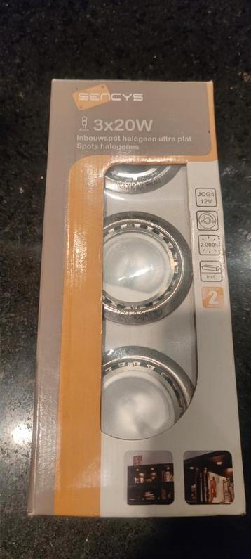 Sencys 3x20w inbouwspots ultradun  beschikbaar voor biedingen