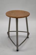 Vintage metalen kuk Friso Kramer Ahrend krukje hout tafeltje, Gebruikt, ., Ophalen of Verzenden, .