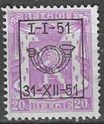 Belgie 1951 - OBP 611pre - Opdruk D - 20 c. (ZG), Postzegels en Munten, Postzegels | Europa | België, Ophalen, Postfris