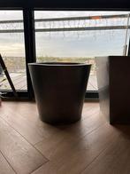 Grote zinken bloempotten, 25 tot 40 cm, Rond, Zo goed als nieuw, Metaal