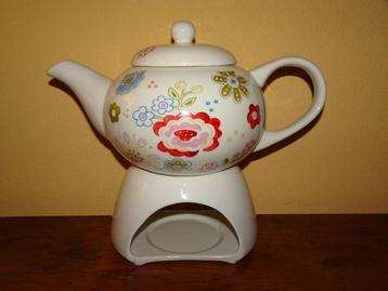 Jet ter Steege Happiness theepot met rechaud beschikbaar voor biedingen