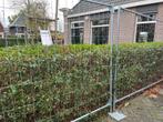 Bouwhekken 3 stuks +2x kunststof beton voet 2x voetplaat, Tuin en Terras, Ophalen, Gebruikt, IJzer