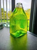 Vaas Groen Transparant Design Luchtbel Design Vintage 1970, Ophalen of Verzenden