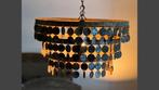 Schijfjeslamp, industrieel, roest, 50 cm doorsnede, Huis en Inrichting, Gebruikt, Ophalen of Verzenden, Metaal, Minder dan 50 cm