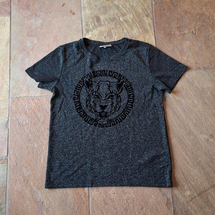 Shirt met opdruk - FreeQuent - S, Kleding | Dames, T-shirts, Zo goed als nieuw, Maat 36 (S), Grijs, Korte mouw, Ophalen of Verzenden