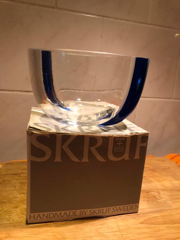 Skruf Zweden Kristallen Schaal, Antiek en Kunst, Antiek | Glas en Kristal, Ophalen