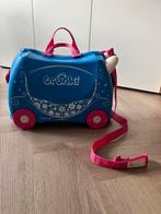Trunki kinderkoffer roze/blauw, prinsessenkoets, Hard kunststof, Minder dan 50 cm, Zo goed als nieuw, Minder dan 35 cm