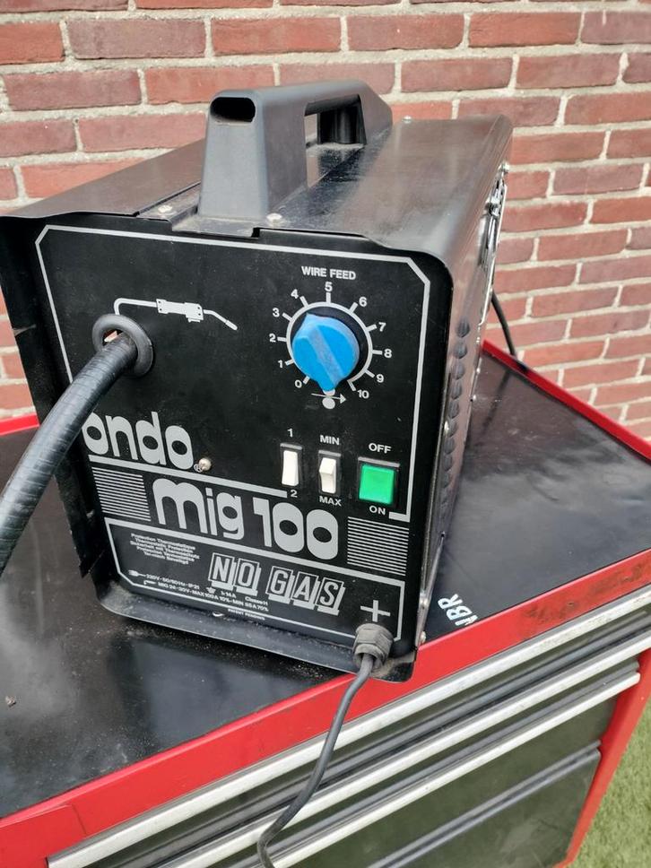 Ondo MIG 100 Gasgevulde Draadlasapparaat, Doe-het-zelf en Verbouw, Gereedschap | Lasapparaten, Gebruikt, Overige typen, Minder dan 150 ampère