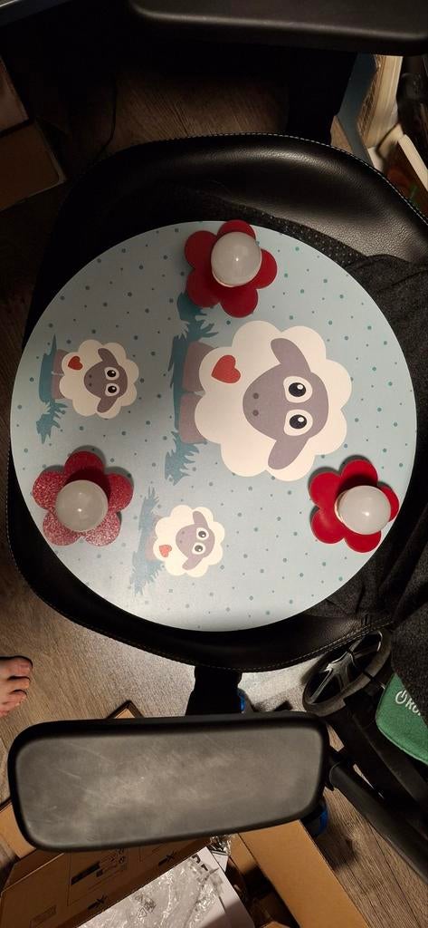 Plafondlamp met schapen design, Ophalen, Zo goed als nieuw, Lamp