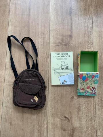 Schoendoosje schetsboek tekeningen rugtasje winnie the pooh beschikbaar voor biedingen
