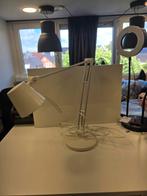Witte Bureaulamp - Verstelbaar, Huis en Inrichting, Lampen | Tafellampen, Ophalen, Gebruikt, Modern, Minder dan 50 cm