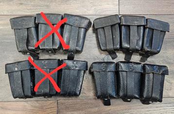 Originele Duitse ww2 K98 munitietasjes beschikbaar voor biedingen