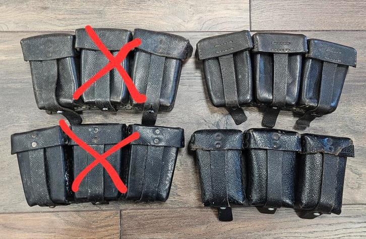 Originele Duitse ww2 K98 munitietasjes, Verzamelen, Militaria | Tweede Wereldoorlog, Landmacht, Overige typen, Duitsland, Ophalen of Verzenden