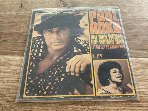Paul Anka, One man woman one woman man, Cd's en Dvd's, Vinyl Singles, Single, 7 inch, Ophalen of Verzenden