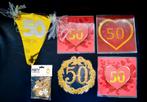 6-Delig pakket "50 jaar" feestversiering, Ophalen of Verzenden, Nieuw, Versiering, Abraham of Sarah