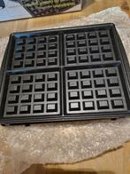 Nieuwe Wafelijzer Platen - 4 Vierkante Wafels, Ophalen, Uitneembare platen, Nieuw