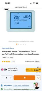 Honeywell touch aan uit, Doe-het-zelf en Verbouw, Thermostaten, Ophalen of Verzenden, Zo goed als nieuw