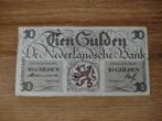 Biljet 10 gulden geldzuivering Lieftinck, 1945, Ophalen of Verzenden, 10 gulden