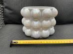 Nieuwe witte parlemoeren vaas bubbel vaas H12 B13, Ophalen, Steen, Wit, Nieuw