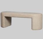 Jacob gestoffeerd bankje naturel, Huis en Inrichting, Banken | Sofa's en Chaises Longues, Ophalen, Minder dan 150 cm, Stof, Nieuw