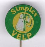 Maatschappij voor Simplex Melkmachines - Velp speld( N_254 ), Verzamelen, Speldjes, Pins en Buttons, Transport, Speldje of Pin