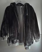 Fur Zara jas maat M, Kleding | Dames, Ophalen of Verzenden, Gedragen, Maat 38/40 (M), Zwart