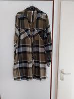 Flanel ruitbloese., Ophalen of Verzenden, Zo goed als nieuw, Maat 46/48 (XL) of groter, Zwart