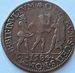 Dordrecht jeton 1584 moord Willem van Oranje, Ophalen of Verzenden, Overige materialen, Nederland