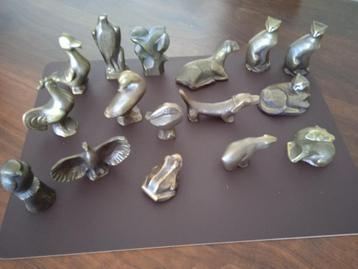 bronzen verzameling dieren beeldjes beschikbaar voor biedingen