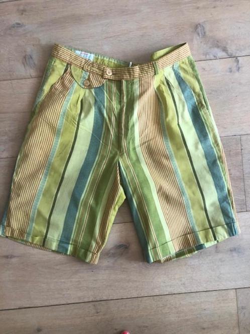 z.g.a.n. heren leuke streep bermuda maat S/29 van dunne kato, Kleding | Heren, Broeken en Pantalons, Zo goed als nieuw, Maat 46 (S) of kleiner