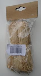 RAFFIA DECO KLEIN BEIGE 2 stuks nieuw, Hobby en Vrije tijd, Knutselen, Nieuw, Ophalen of Verzenden, Materiaal