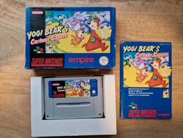 Yogi Bear's Cartoon Capers voor de Super Nintendo SNES beschikbaar voor biedingen