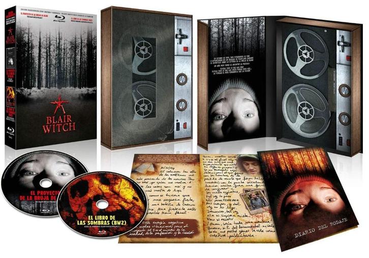 Blair Witch Project 1 & 2 Blu-ray, VHS Retro-Pack, Zeldzaam!, Cd's en Dvd's, Dvd's | Horror, Zo goed als nieuw, Overige genres