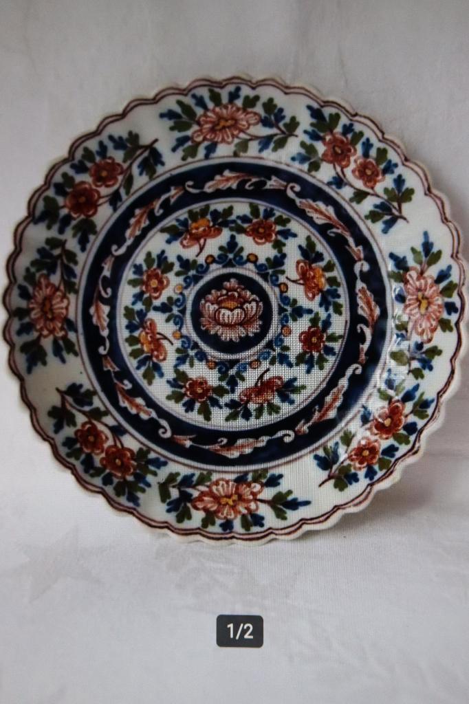 Vintage Makkum Tichelaar bord 1940-1960, Antiek en Kunst, Antiek | Keramiek en Aardewerk, Ophalen of Verzenden