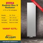 Verticaal Vlak T21H180cm Breed 45cm 1329W Designradiator Kos, Ophalen, Hoog rendement (Hr), Radiator, Nieuw