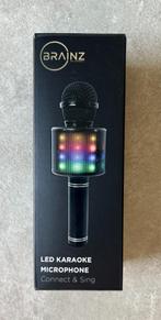 Brainz led karaoke microfoon, Ophalen of Verzenden, Nieuw, Microfoon(s)
