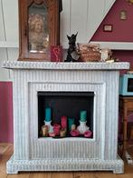 Brocante serre rieten schouw sierschouw haard gelhaard, Huis en Inrichting, Haarden, Ophalen, Gebruikt, Vrijstaande haard, Gelhaard