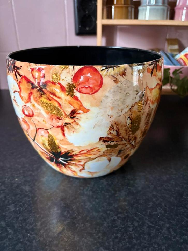 Bloempot Lammie Cotton Cream Ø21cm NIEUW, Tuin en Terras, Bloempotten, Nieuw, Metaal, Minder dan 25 cm, Rond, Ophalen of Verzenden