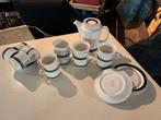 Vintage Arabia Finland Koffie/Thee Servies - Zwart Wit, Ophalen of Verzenden