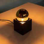 Space age kubus lamp 70s Philips l vintage cubic table lamp, Ophalen of Verzenden, Zo goed als nieuw, Minder dan 50 cm