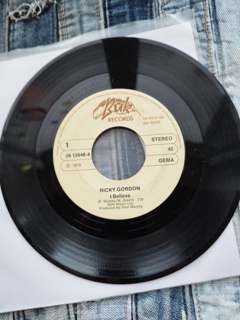 Ricky Gordon - I Believe - Single uit 1975, 7 inch, Single, Ophalen of Verzenden, Zo goed als nieuw
