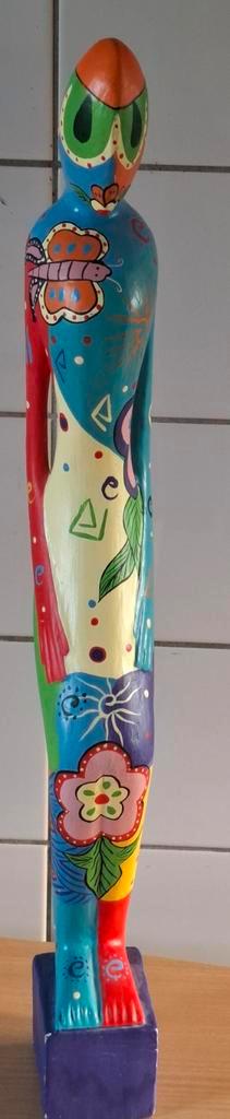 AVATAR. POP-ART painting. Woodcarving sculpture. 59 cm., Antiek en Kunst, Curiosa en Brocante, Ophalen