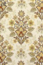 5108 Vintage barok behang grijs oker terra  tinten swiet, Verzenden, Minder dan 10 m², Grijs