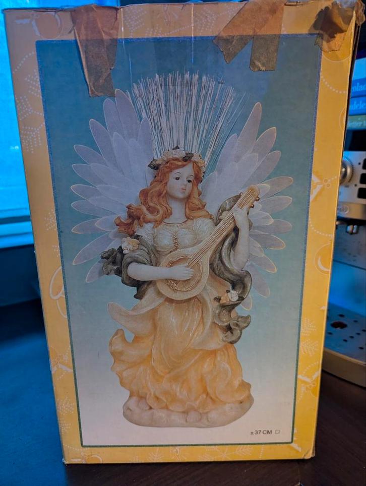 Nostalgische kerst Engel van porselein met licht. IZGS, Diversen, Kerst, Zo goed als nieuw, Ophalen