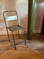 Metalen eettafelstoel 1x, Huis en Inrichting, Stoelen, Ophalen, Gebruikt, Metaal, Industrieel