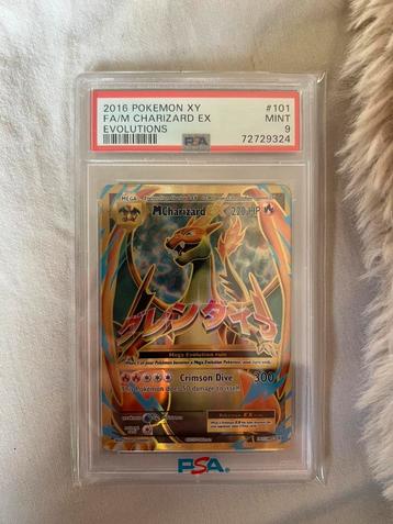 M Charizard ex Evolutions #101 PSA 9 beschikbaar voor biedingen