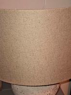 Grote Schemerlamp met Betonnen Voet & Beige Kap, Ophalen of Verzenden