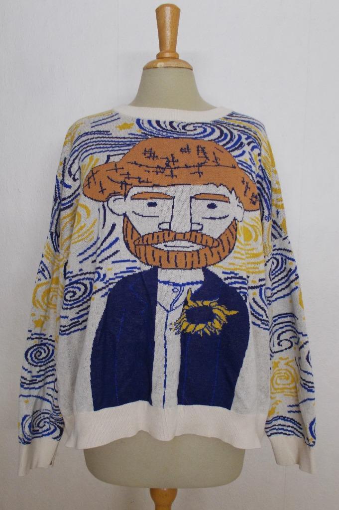 Grappige Vincent van Gogh afbeelding trui! XL, Kleding | Dames, Truien en Vesten, Zo goed als nieuw, Maat 46/48 (XL) of groter