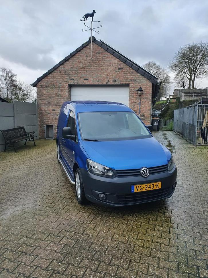 Volkswagen Caddy 1.6 TDI 2014 Blauw, Auto's, Bestelauto's, Particulier, Airconditioning, Android Auto, Apple Carplay, Bluetooth